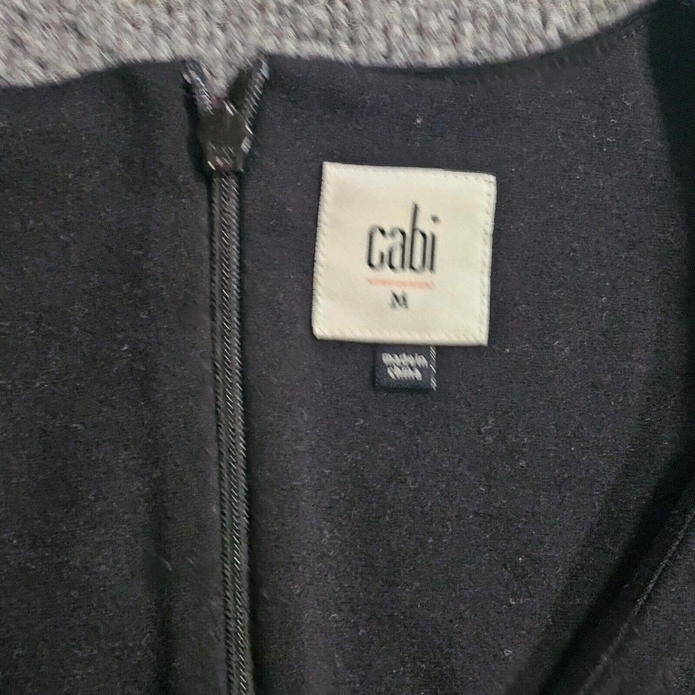 Cabi Dress Womens Medium Black Short Sleeves V Neck Sheath Neutral Basic Career - Picture 3 of 10